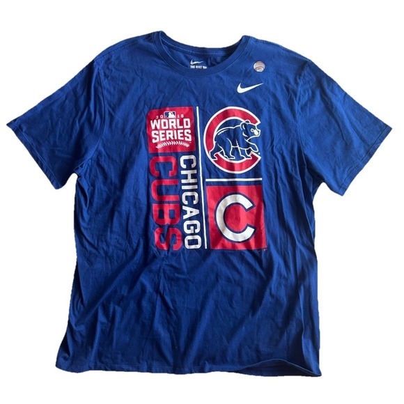 Nike Other - Chicago Cubs Baseball 2016 Shirt World Series MLB XXL 2XL Short Sleeve Blue Soft